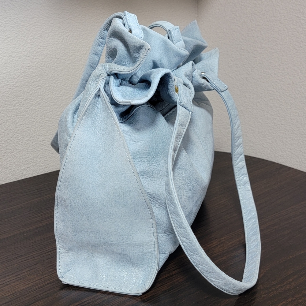HOBO Caliber Blue Topaz Textured Leather Shoulder Tote Bag - Picture 7 of 12